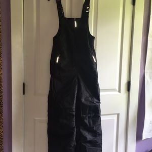 Black Champion size L 10-12 Snow overalls.